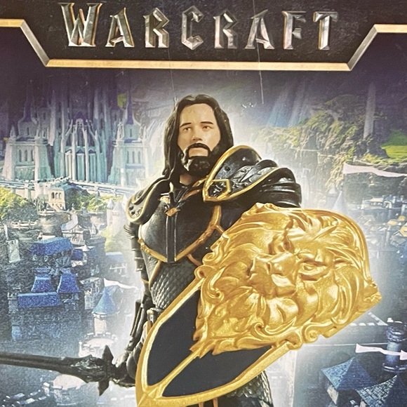 JAKKS PACIFIC WARCRAFT LOTHAR 6" ACTION FIGURE WITH ACCESSORIES  **NEW** - Picture 4 of 7